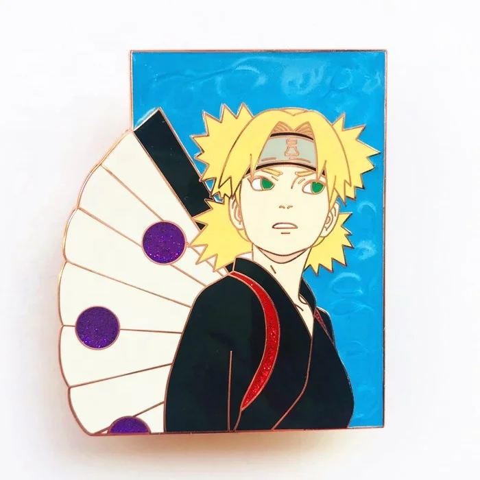 Жемчужный эффект твердая эмаль блеск прямой лацкан заколки от производителя naruto заколки аниме