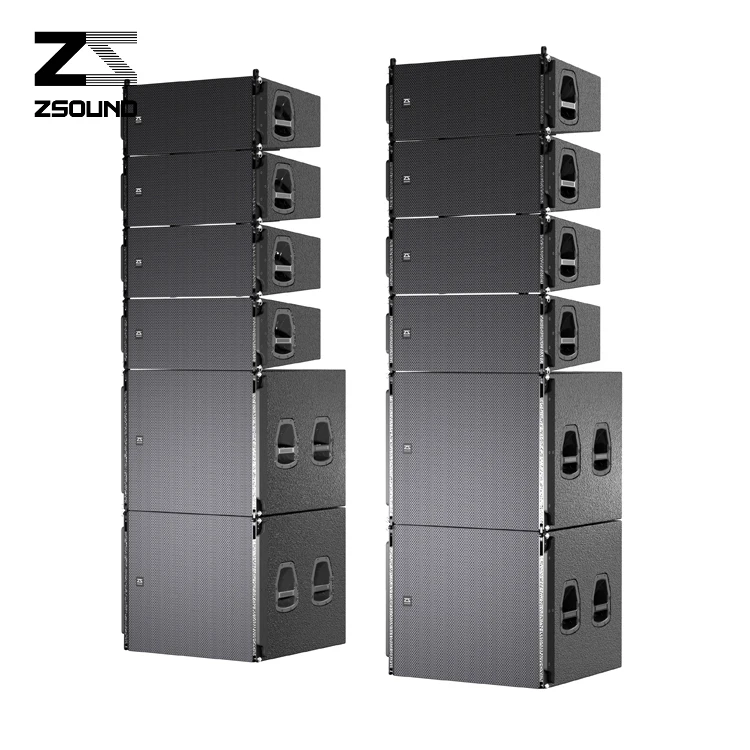 ZSOUND с двумя 10-дюймовый 3way колонки аудиосистемы звук линейного