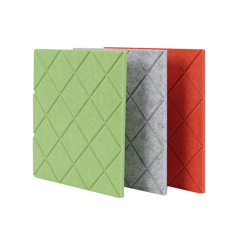 20mm Fire Retardant Soundproof  Acoustic Sound 3D Panels For Multi-Fuction Hall