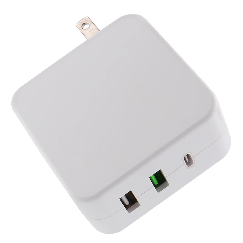 Сетевое зарядное устройство USB C, 3 USB-порта, 48 Вт, 3-портовое зарядное устройство с одним портом питания 45 Вт и портом QC 3,0 18 Вт