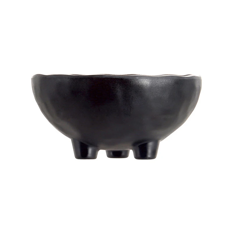 High Quality Matte Black Melamine Set Ramen Bowls Plates RestaurAnt Triangle bowl