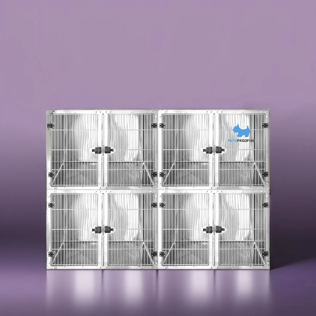Petsproofing High Quality Removable Steel Kennel/Crate Foldable Small Animal Cage for Pet Dog/Cat for Indoor Use Box Packed