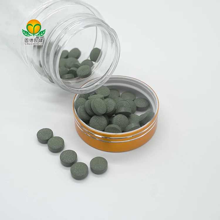 GMP Factory Supply  Spirulina & Chlorella & Barley Grass Mixed Tablet