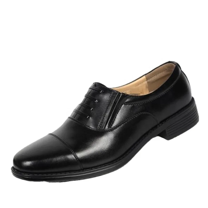 Высококачественная блестящая черная обувь в стиле милитари для офицера полиции (60192685773)