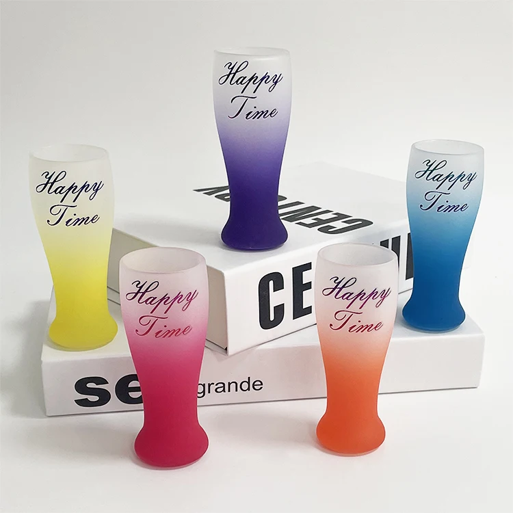 Hot Selling 2OZ Mini Beer Glass Cold Color Changing Coating Shot Glasses for Whiskey in Party Souvenir Cup