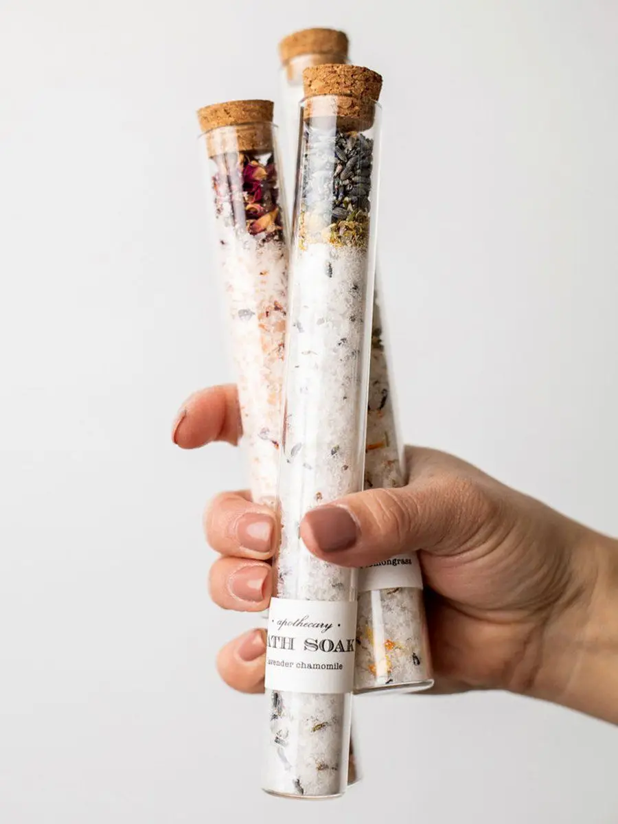 pink salt himalayan salt bath supplies packaging baby bath bath salt