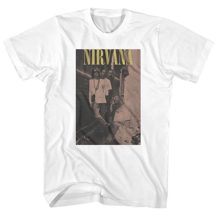 Mens Streetwear Loose Half Sleeve T-shirts popular logo printed trend short sleeve Cotton Tee Men rock bands t-shirt