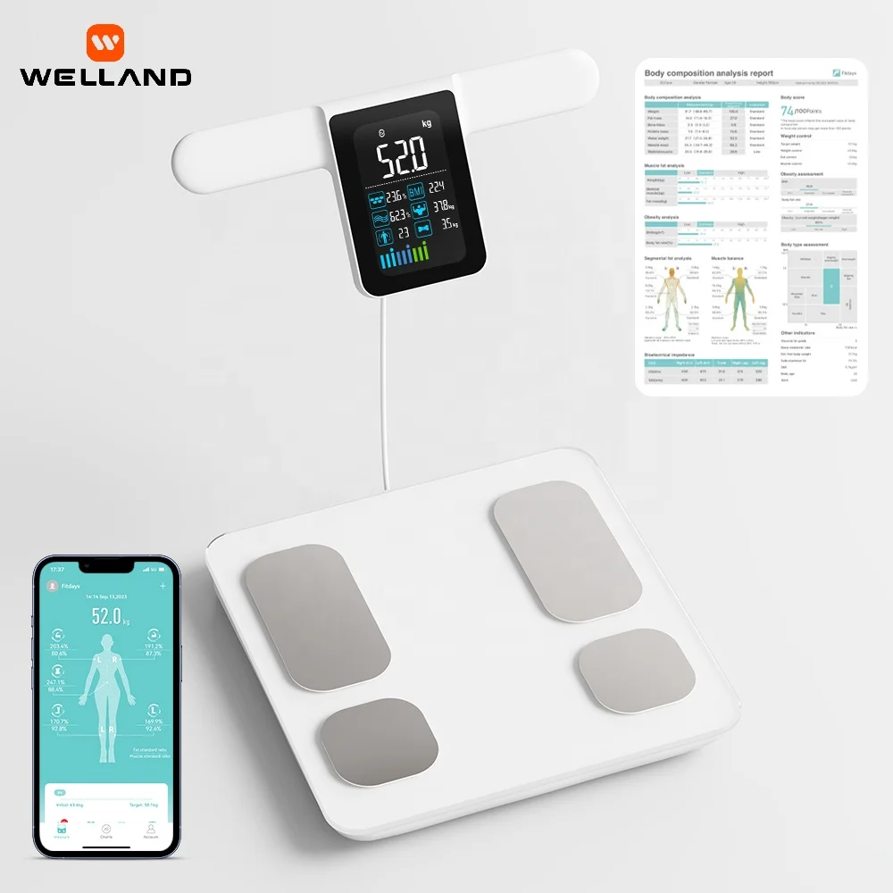 Умная цифровая шкала веса тела персональный индекс BMI электронный датчик жира для ванной комнаты