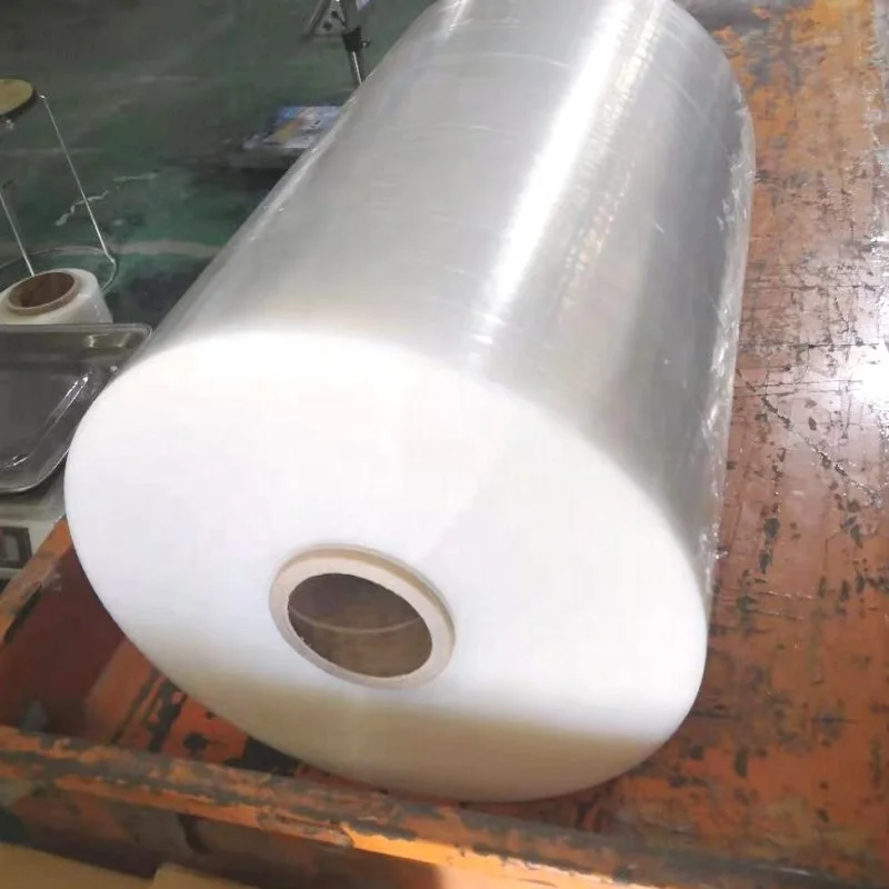 Джамбо ролл Прозрачный lldpe термоусадочная пленка стрейч рулон для перемотки машины