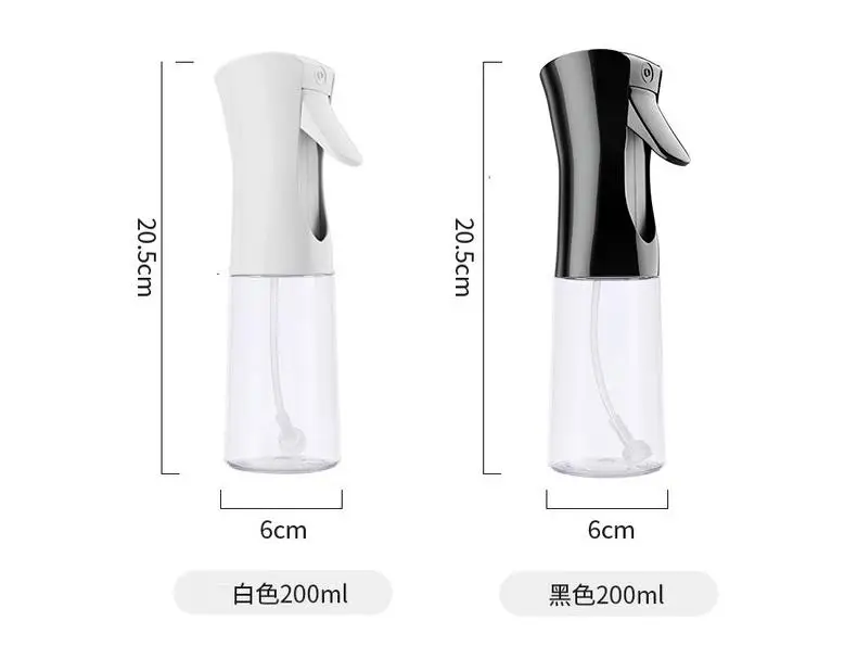 Oil Sprayer Olive Oil Dispenser 200ml Glass Oil Spray Bottle Kitchen Gadgets Accessories for Cooking