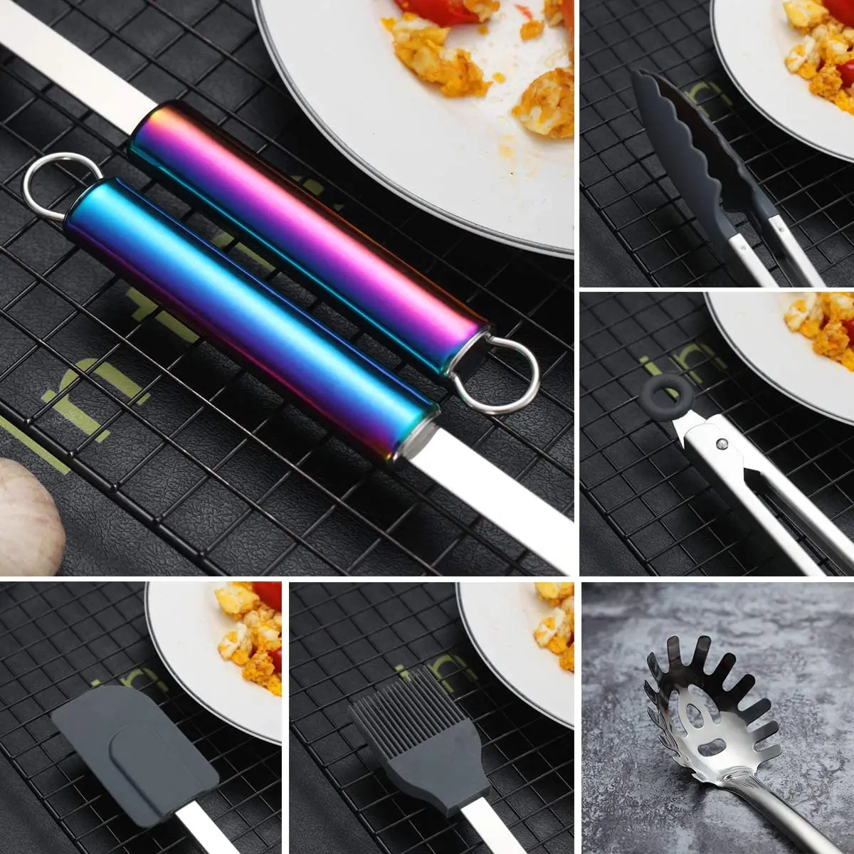 Household & camping private label stainless steel spatula serving kitchen cooking utensils tools set from china Distributor