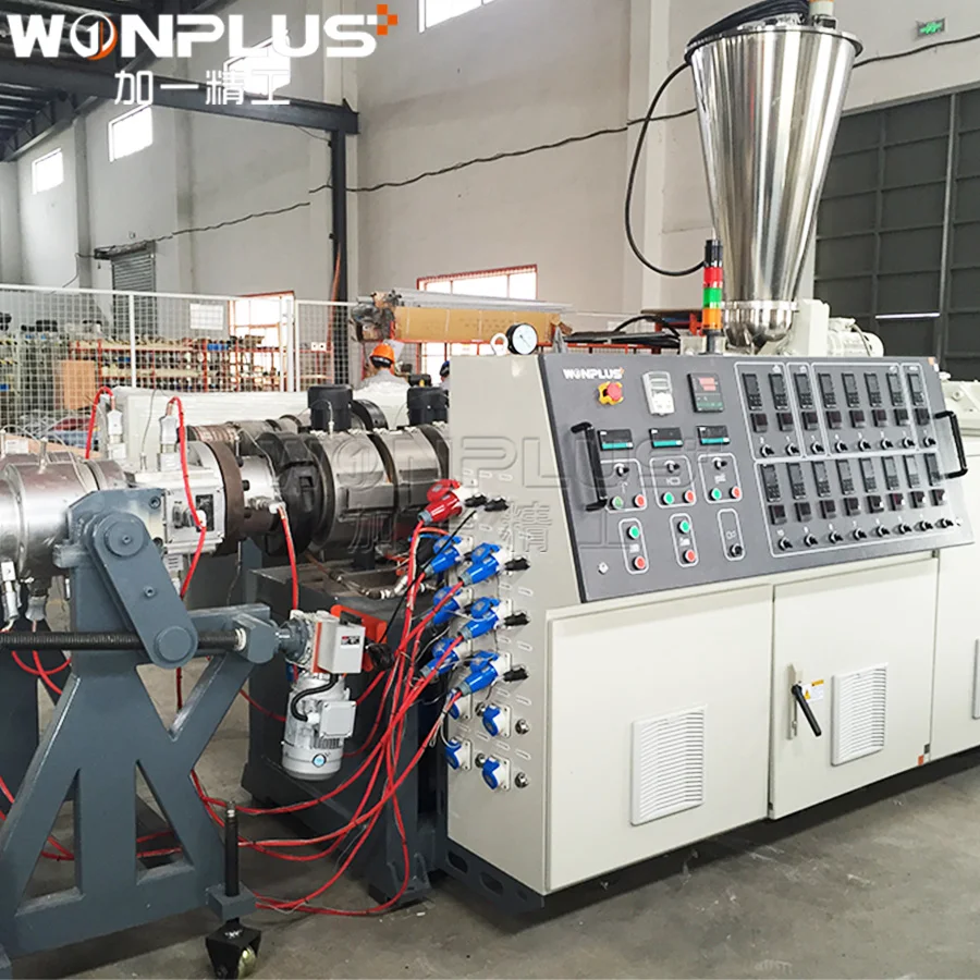 Screw Extruder Machine PVC WPC for plastic pipe Production Line/Plastic Double Screw Extruder