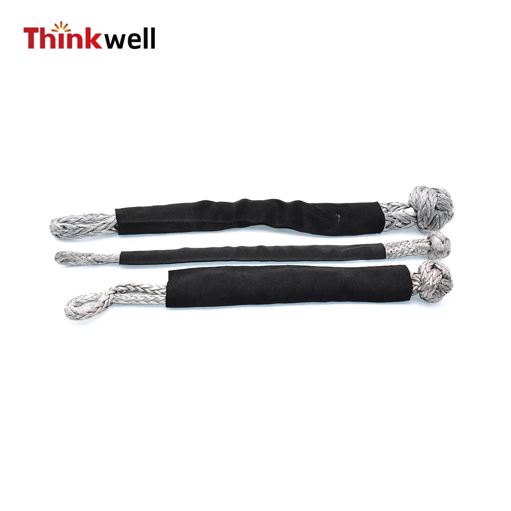 12mmX 55cm Soft Synthetic Shackle Emergency Road Recovery Rope for Towing Strap Kit