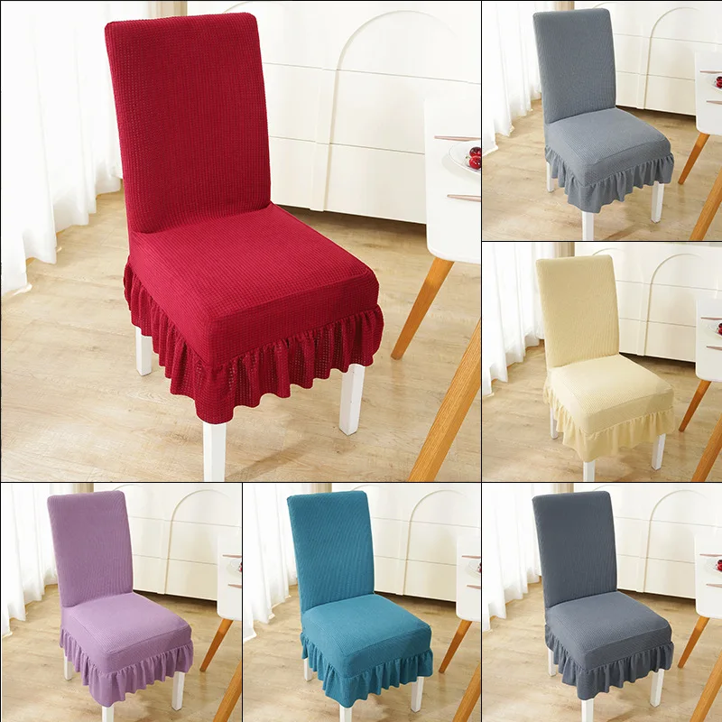 Reador retailer jacquard stretch spandex dining chair cover for dining room office