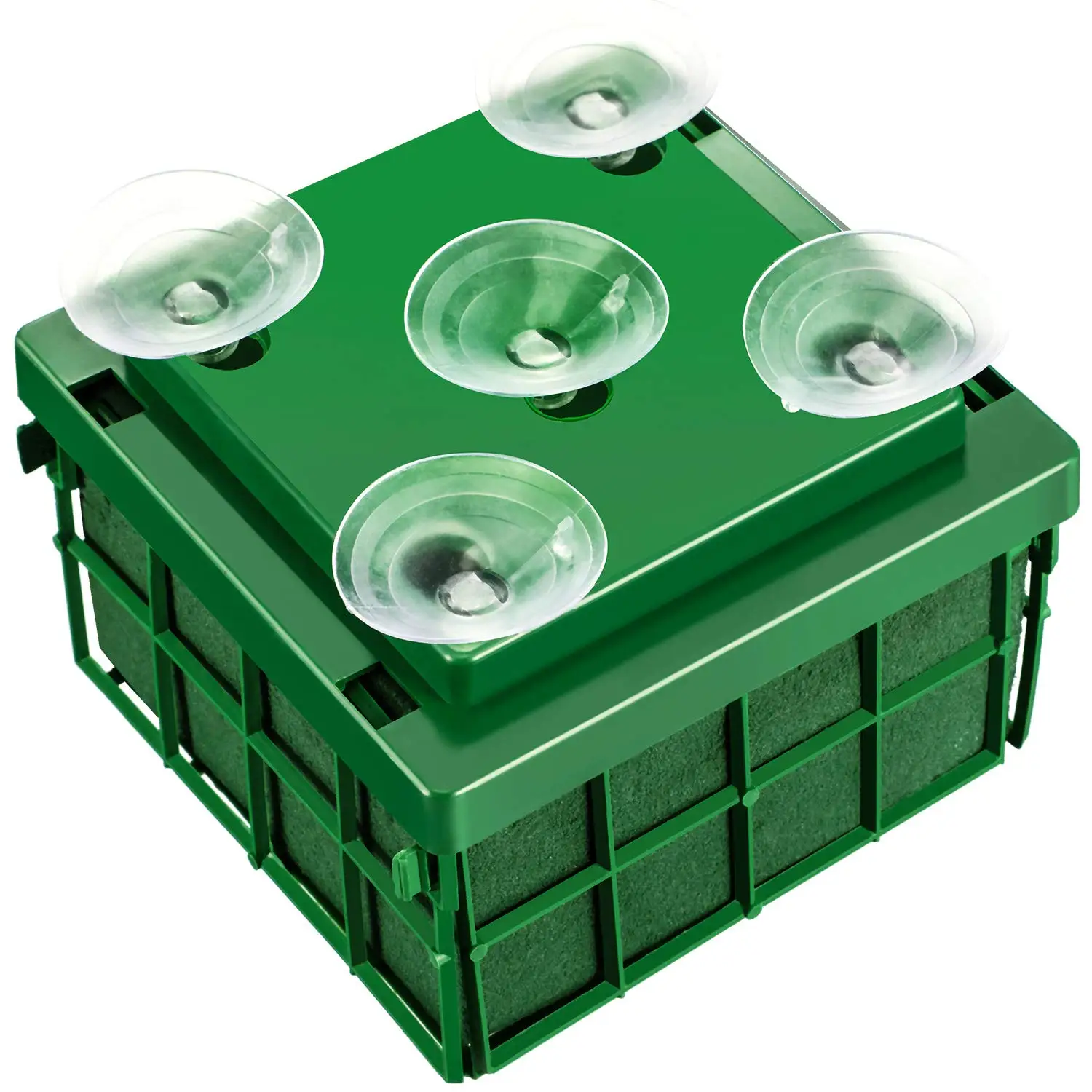 WISEPACK Square Flower Foam Block Cage with Suction Cup for Florist Floral Arrangements Wedding Decoration