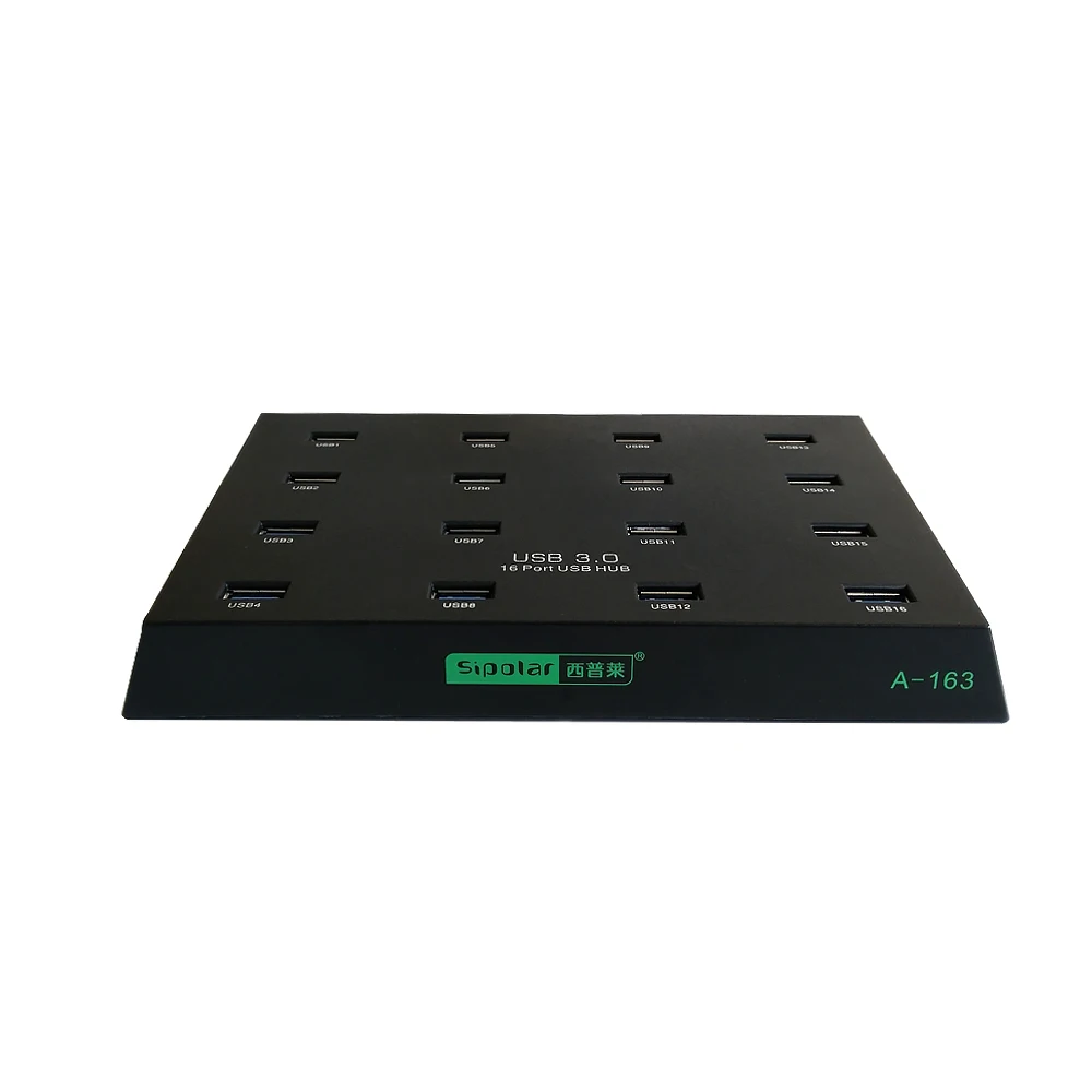 Sipolar a163 super speed 5Gbps 16 memory stick/USB disk 16 port usb hub flash duplicator