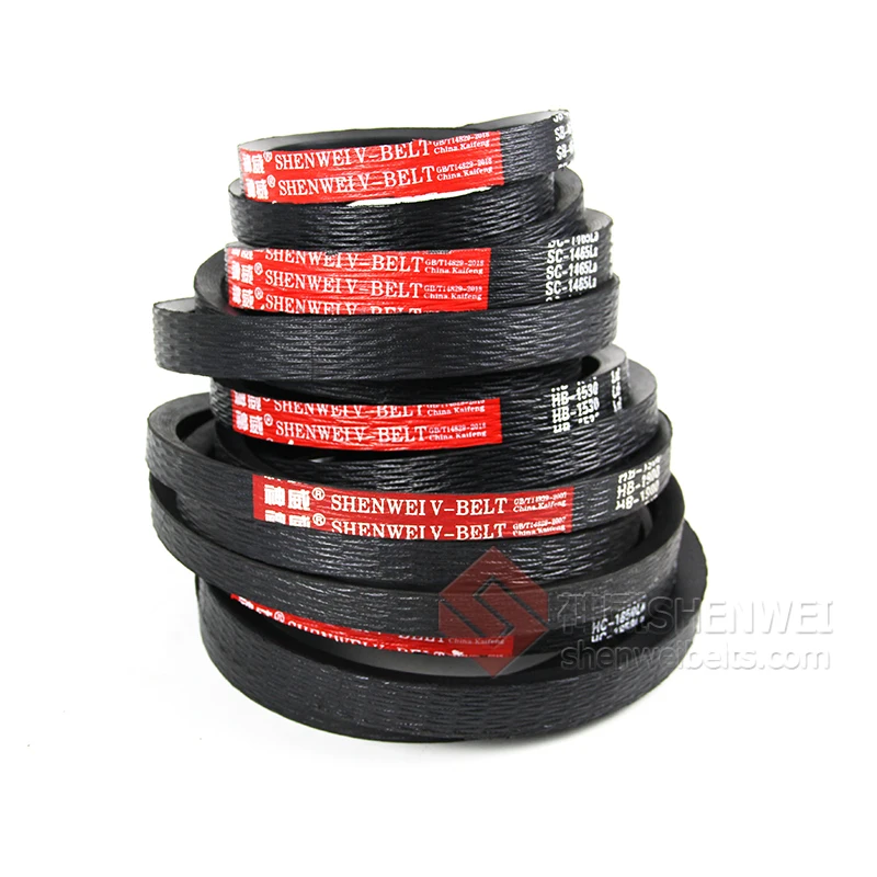 SHENWEI brand wholesale 9J-5-1605lw sb50 sb48 sc56 complete rubber v-belt supplier for claas agricultural harvester machine