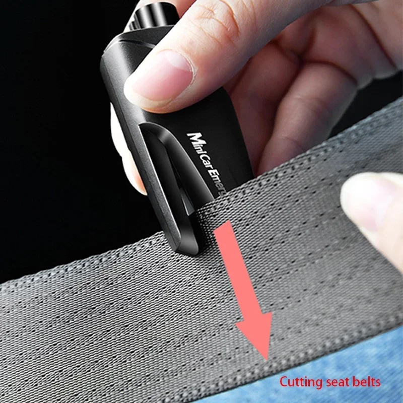 2024 New Year Mini Car Safety Hammer Window Breaker Kit Life-Saving Seat Belt Cutter Emergency Glass Breaker Tool Kit