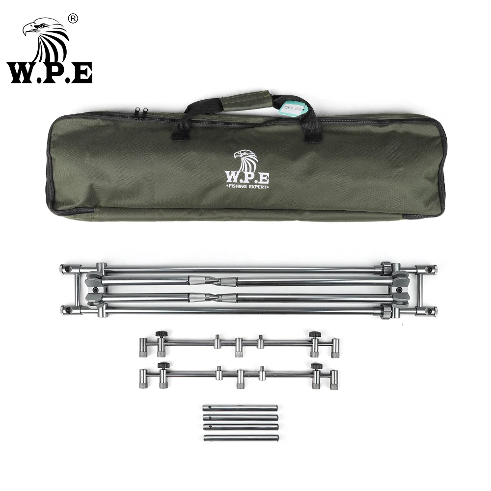 W.P.E 25*90cm Carp Fishing Rod Pod Holder Adjustable Retractable Pole Telescopic Folding Stand Bracket Accessories Tackle
