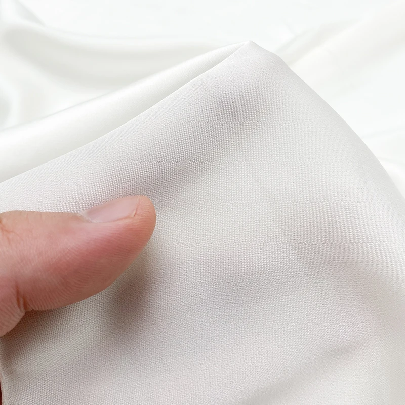 in-stock Free Sample Knit Fabric Roll 100%Polyester Spandex Elastic Mikado Fabric for Garments Lining Dress