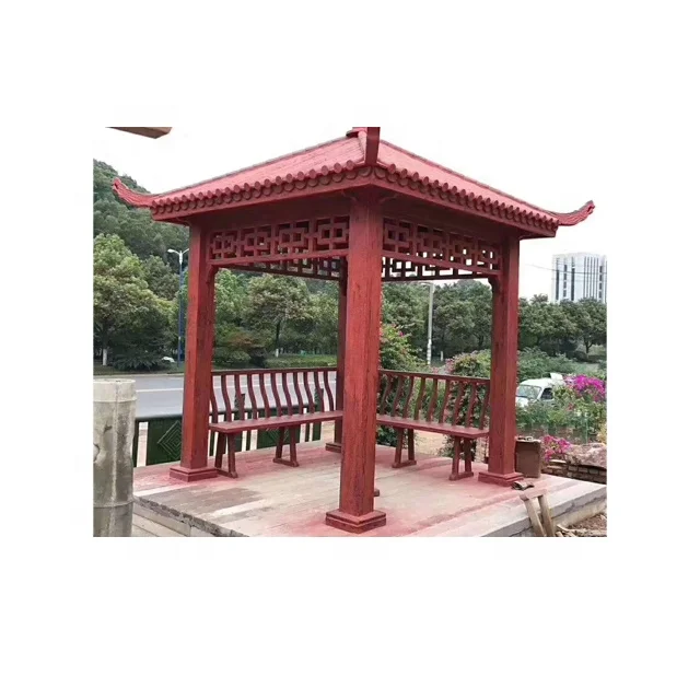 Стекловолокно индивидуальное украшение для парка бетонная летняя форма дома павильона