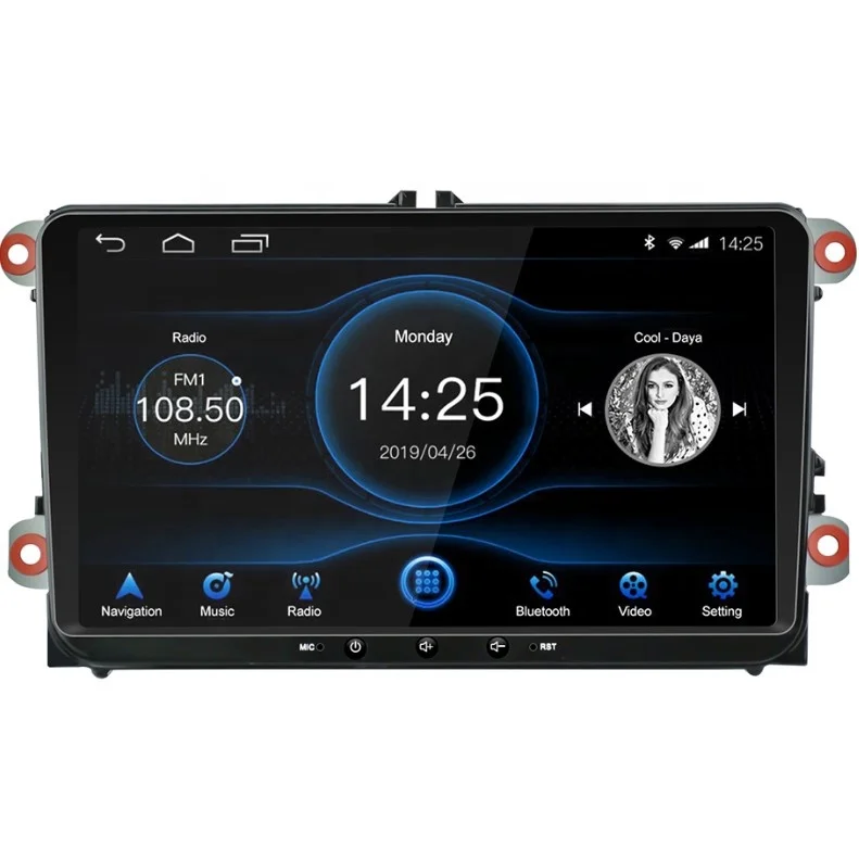 ZXHC  9-inch Android navigation car DVD player Universal style  car multimedia MP5 car video for Volkswaor