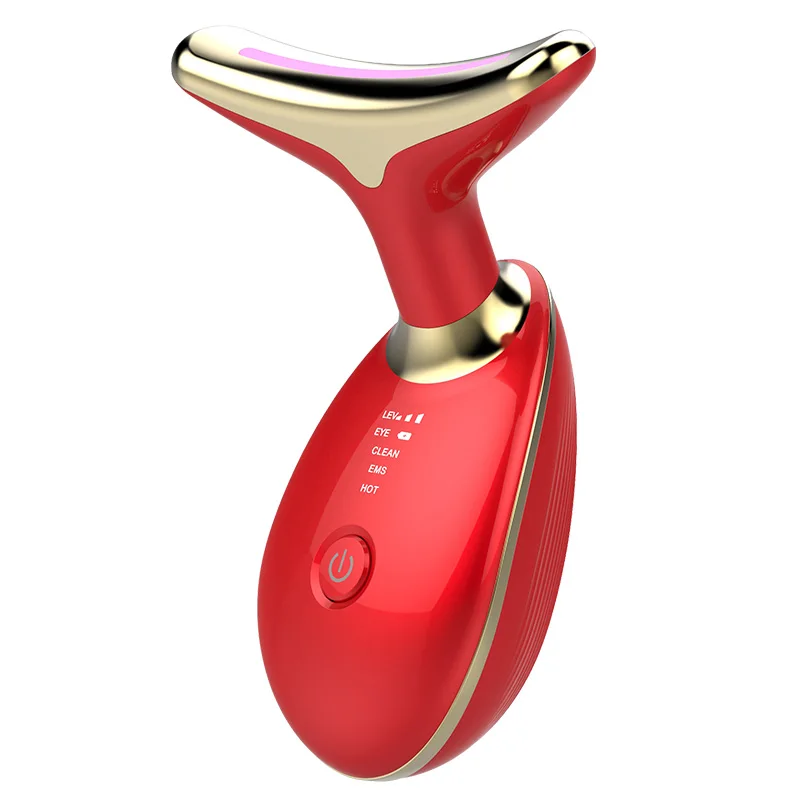 2024 Hot Selling Skin Tightening Anti-aging Face And Neck Lifting Massager Led Photon Therapy Face And Neck Lifting Device