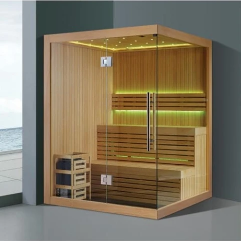 Luxury Wood Sauna Personal Home Use Far Infrared Sauna Room
