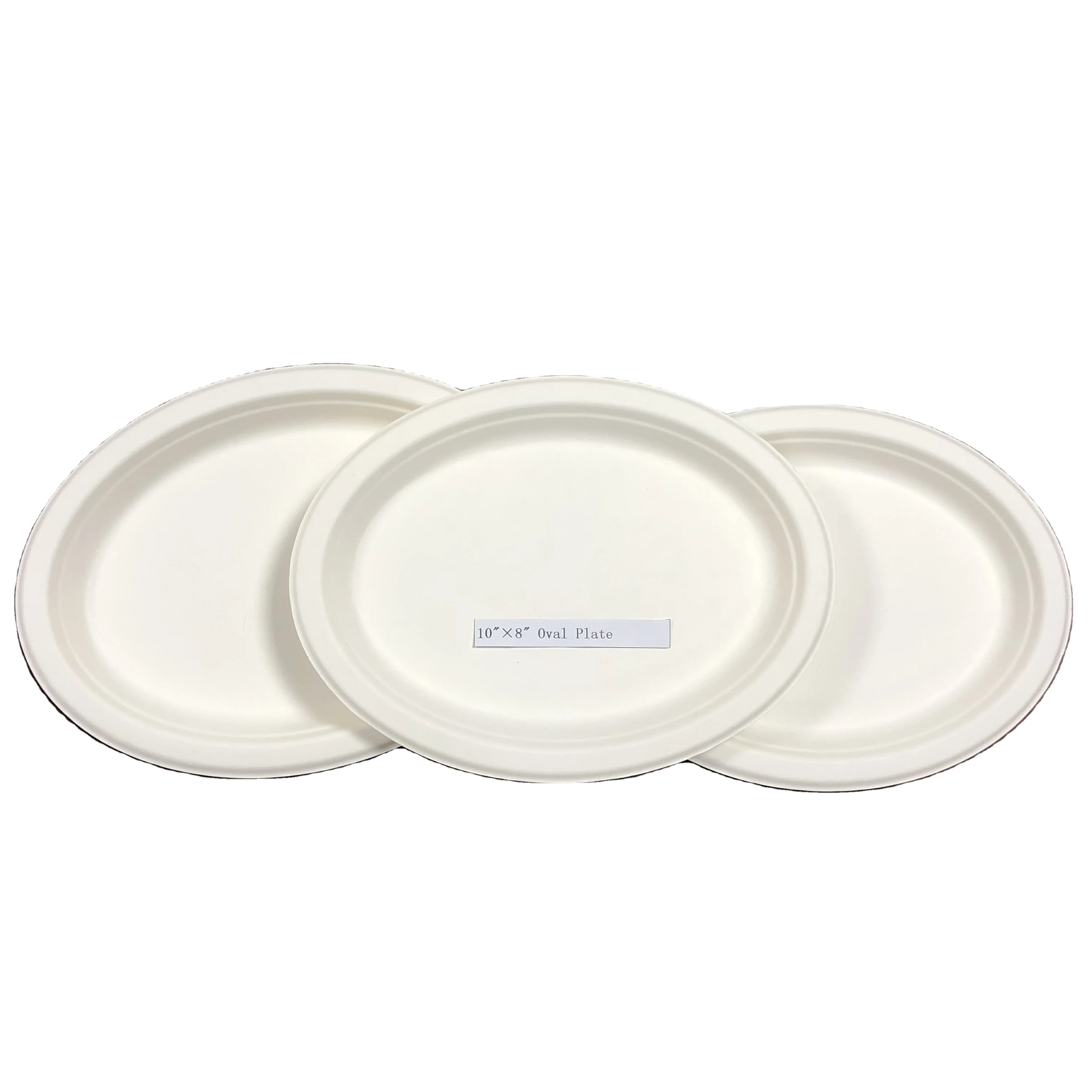 Eco friendly Biodegradable disposable natural compostable bamboo plates set tableware