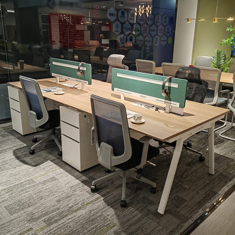 High quality and high cost performance 4 6 Seater People Desk Workstation Modular  Open Staff Workstations