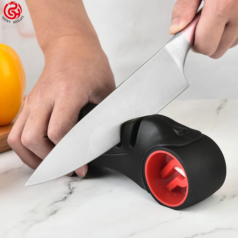 Best Seller Professional 3 Stage Manual Kitchen Scissors Knife Sharpener