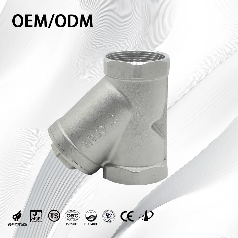 SS304/SS316 OEM/ODM индивидуальный полный порт с высокой эффективностью резьбой Y-типа фильтр для тонкой химической промышленности