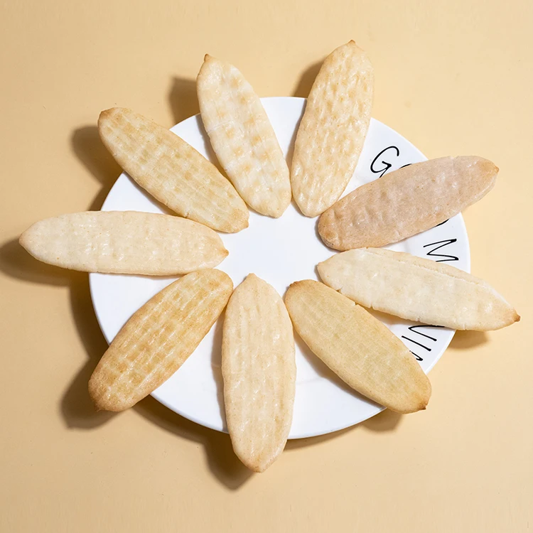 Rice Rusk Teething Biscuit Chinese Individual Packing Grain Products Manufactures Baby Rice Crackers