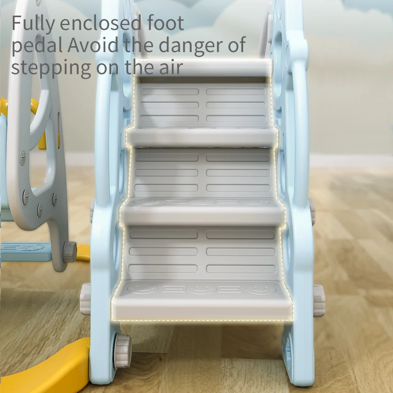 Children Playhouse Kids Slide Indoor Playground Plastic Double Slide Play Ground For Kids Playhouse Toddler Swing Slide Set Toys