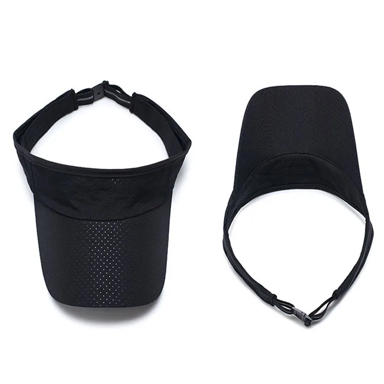 Factory price custom logo unisex adult polyester summer sunshade breathable sun visor hat