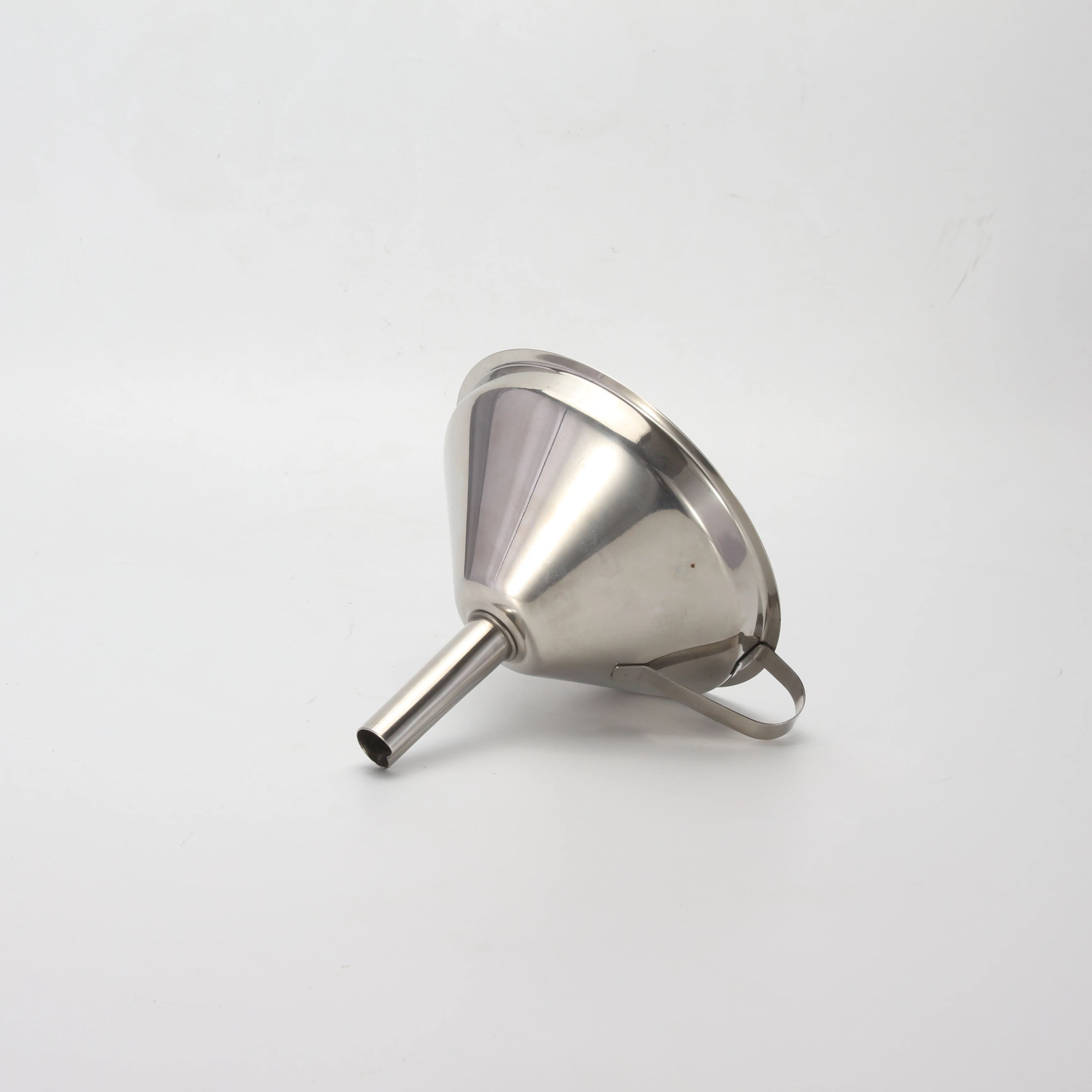 Maxi  Kitchen Funnel for Filling Bottles, 5 Inch 18/8 Stainless Steel Funnel, Metal Cooking Oil Food Funnel with Strainer