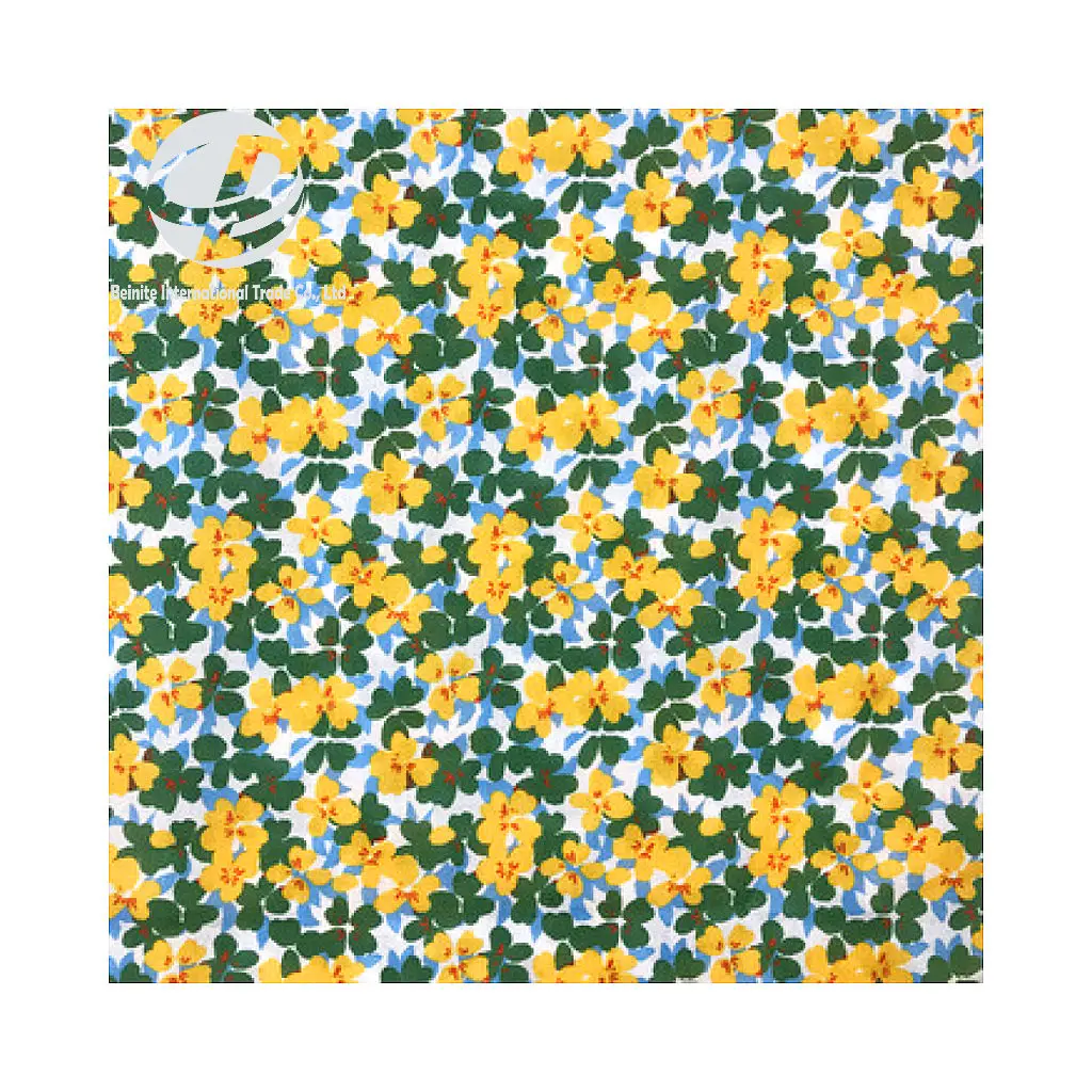 Hot Sale floral digital printing 100% nylon fabric rayon viscose modal Dress nylon fabric