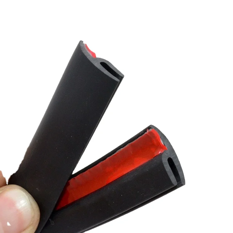 custom extruded profiles t shape adhesive edge trim car window front rear windshield EPDM rubber seal strip