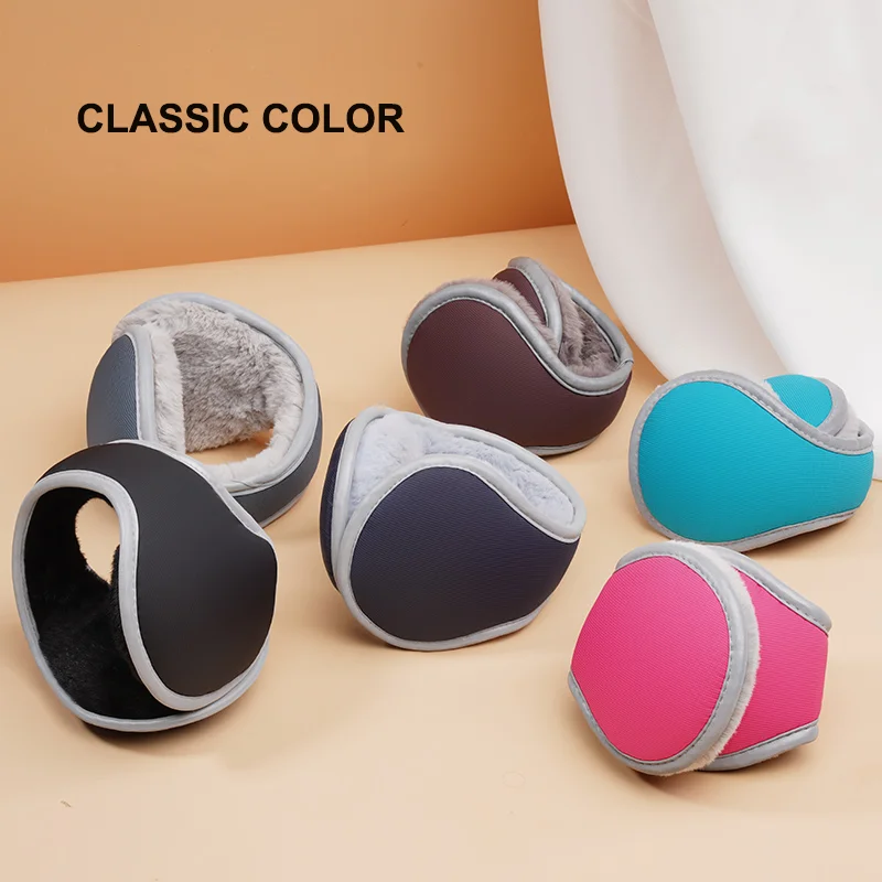 Reflective Waterproof Earmuffs Foldable Winter Outdoor Ear Warmer Cycling Fleece Ear Muffs