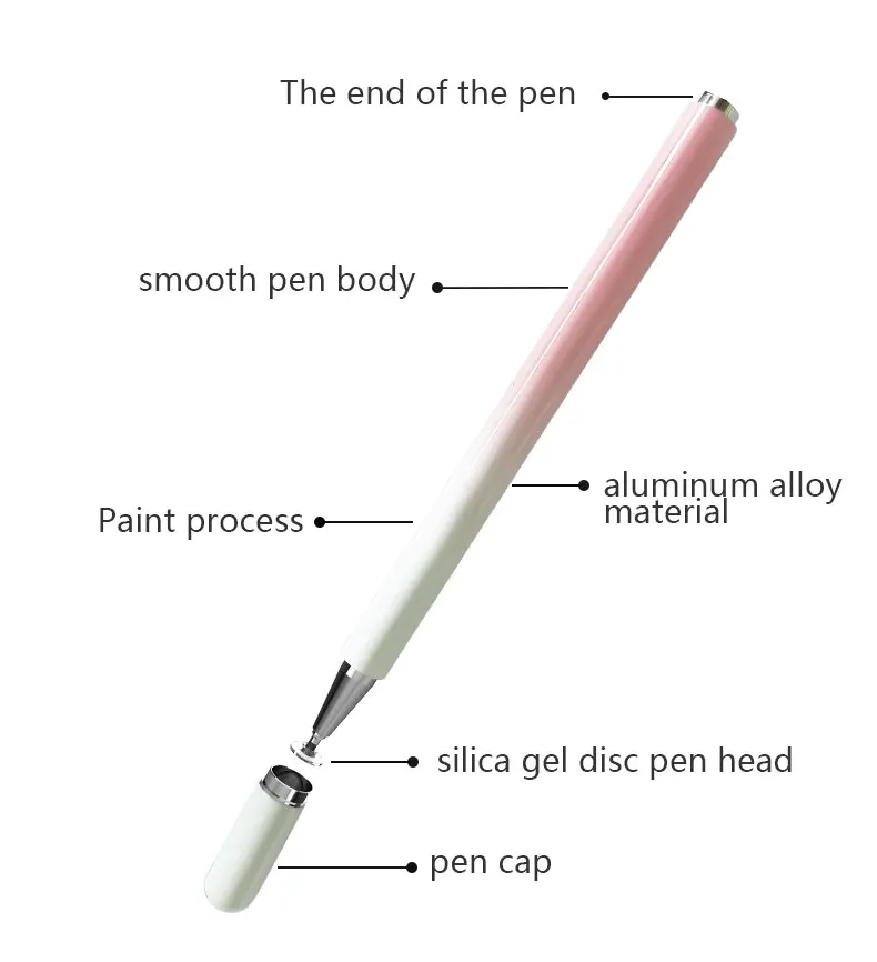 Заводская Продажа android совместимый iPhone планшет конденсатор экран цветной металлический стилус ручки Пользовательский логотип