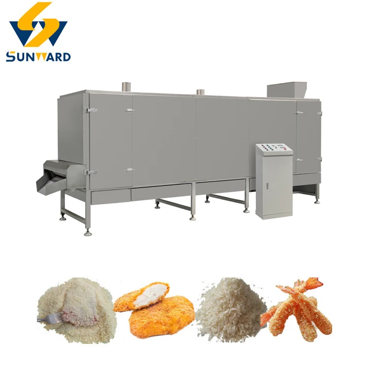 Automatic Onion Ring Batter and Battering Fried Chicken Shrimp Bread Tempura Burger Crumb Coating Machine
