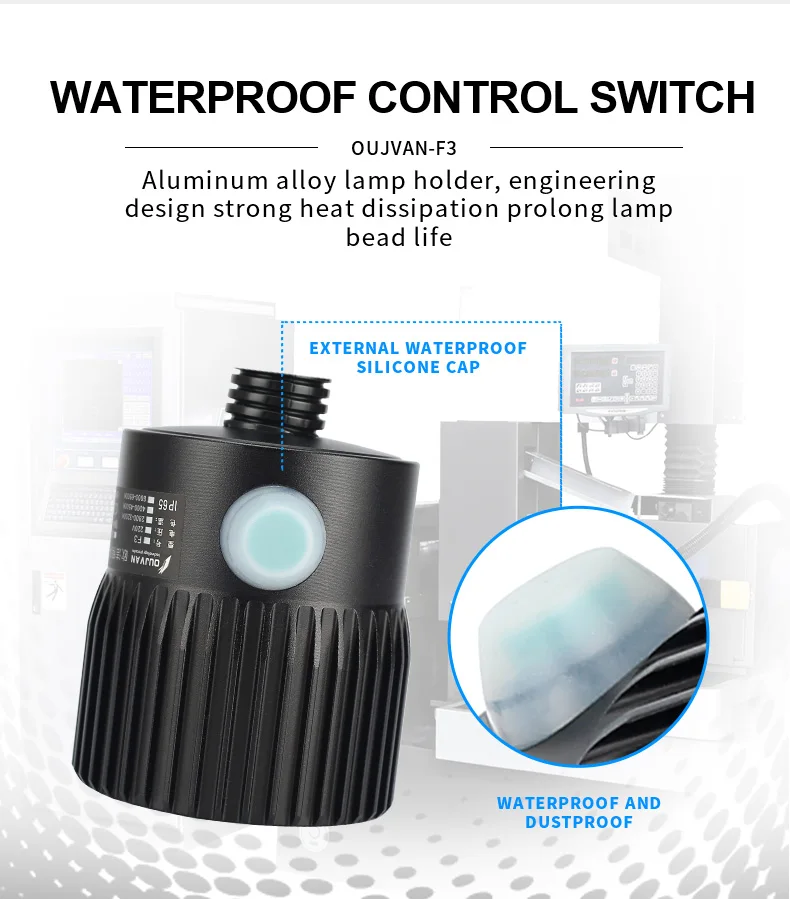 Professional LED Machine Light Ip67 Waterproof Machine Tool Working Lamps CNC Gooseneck Light