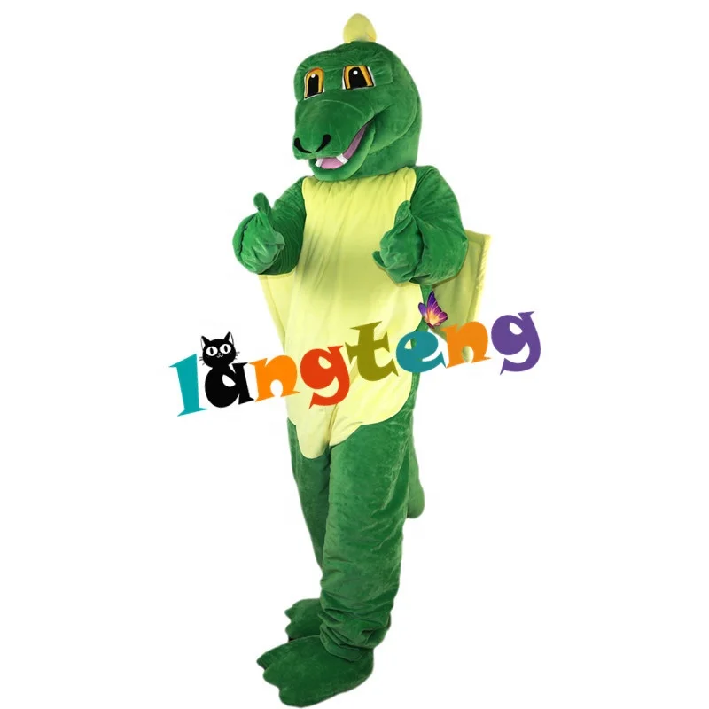 710 Funny Cosplay Apparel Green Dinosaur Magic Dragon Mascot Costumes
