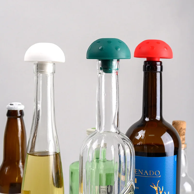 YDS Sparkling Beer Bottle Caps Silicone Wine Accessories Gift Set Silicone Red Wine Cap Wine Stopper Kit
