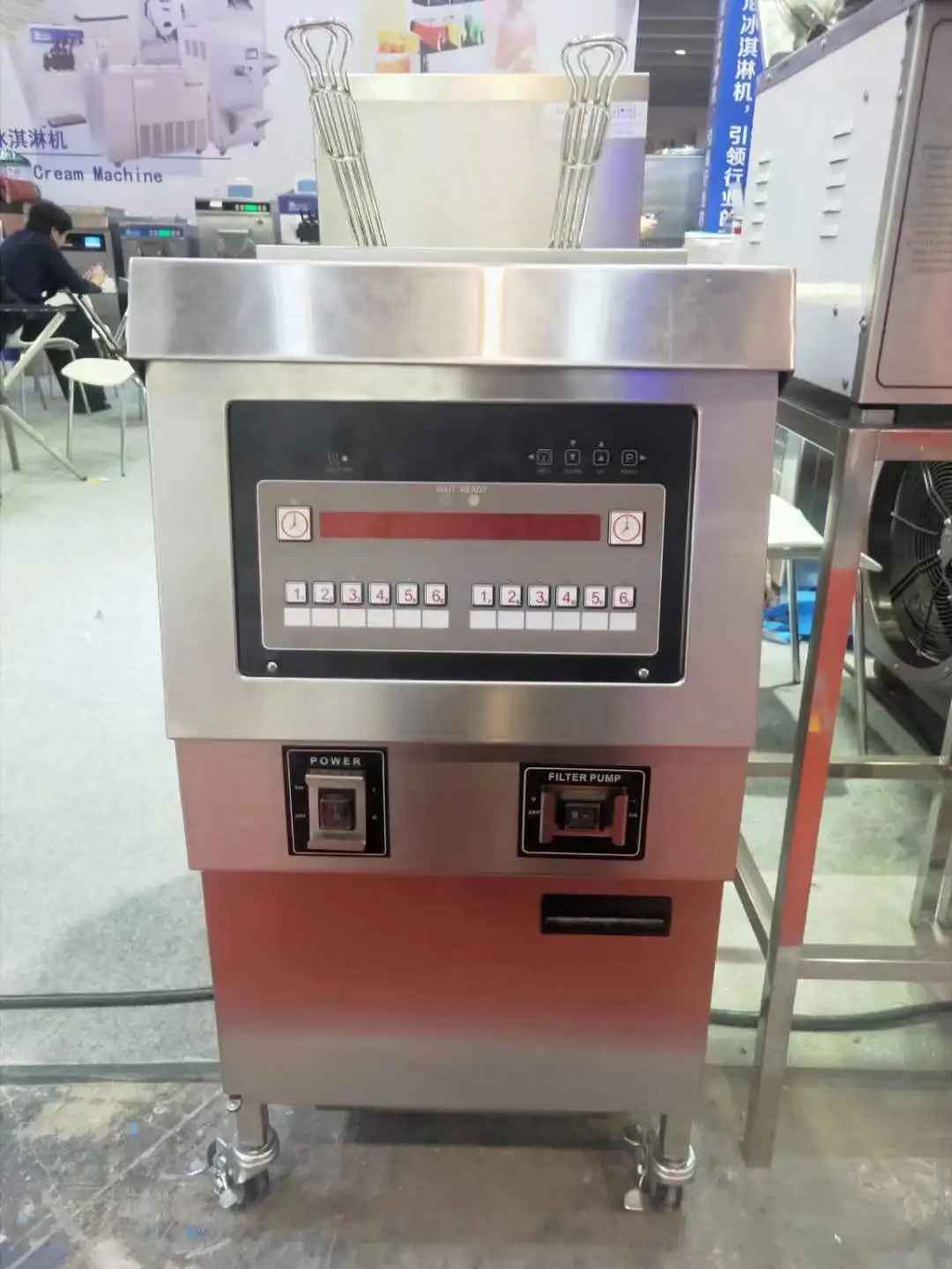 Henny Penny Electric Chips Fries Papas Freidora Open Fryer With Oil Filter Pump