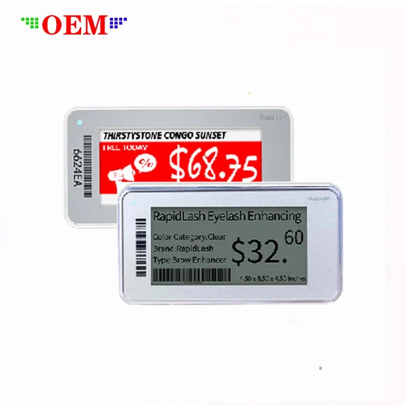 Wifi  NFC esl 1.54 inch 2.13inch 2.9inch 7.75inch 4.2inch e ink digital price tags epaper electronic shelf label