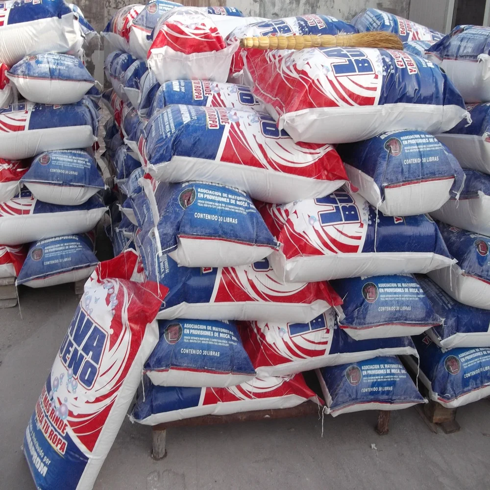 High foam 25kg woven bag packing washing powder Detergent powder of chinese manufacturer