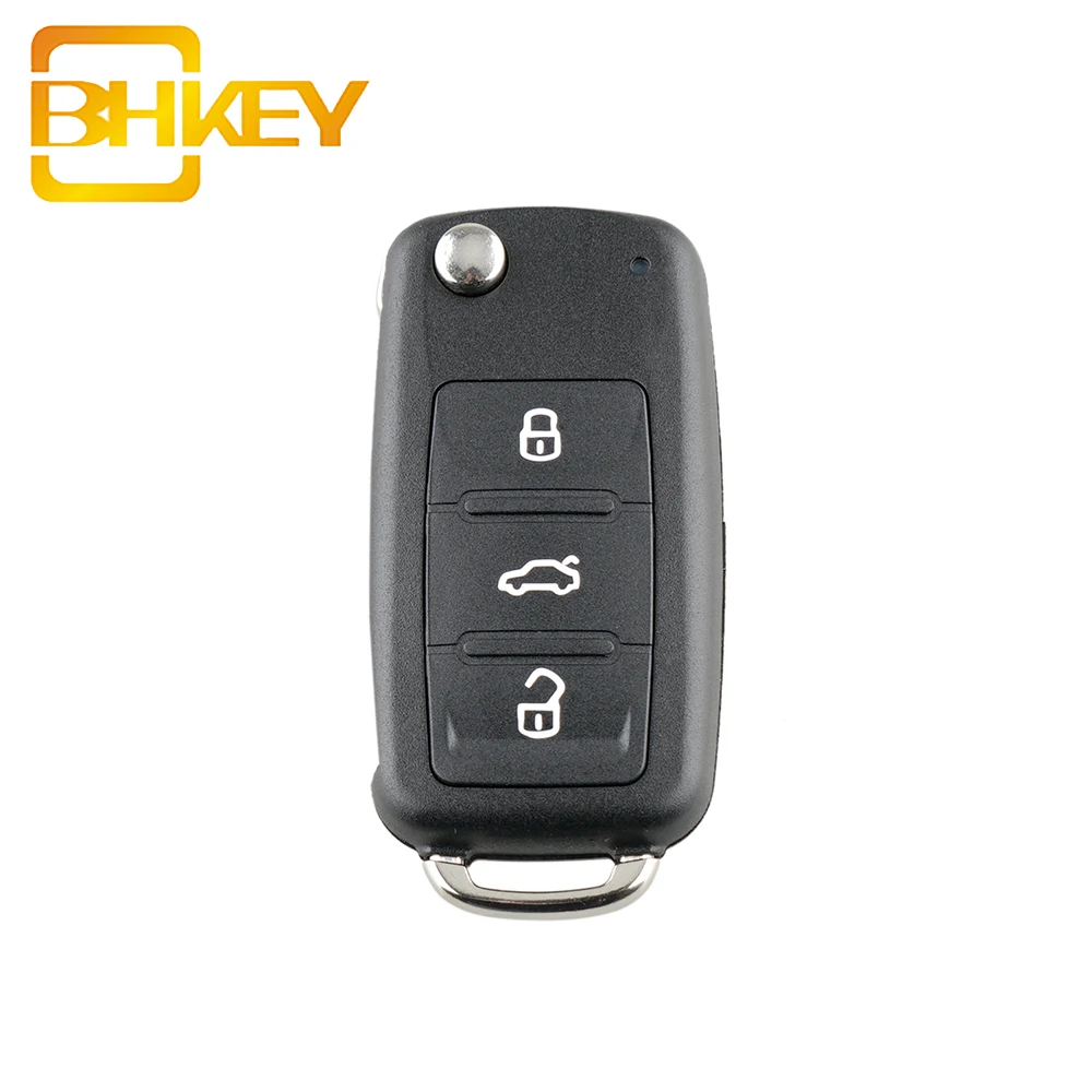  Складной чехол-брелок для автомобильного ключа с 3 кнопками VW GOLF MK6 POLO JETTA CADDY BEETLE