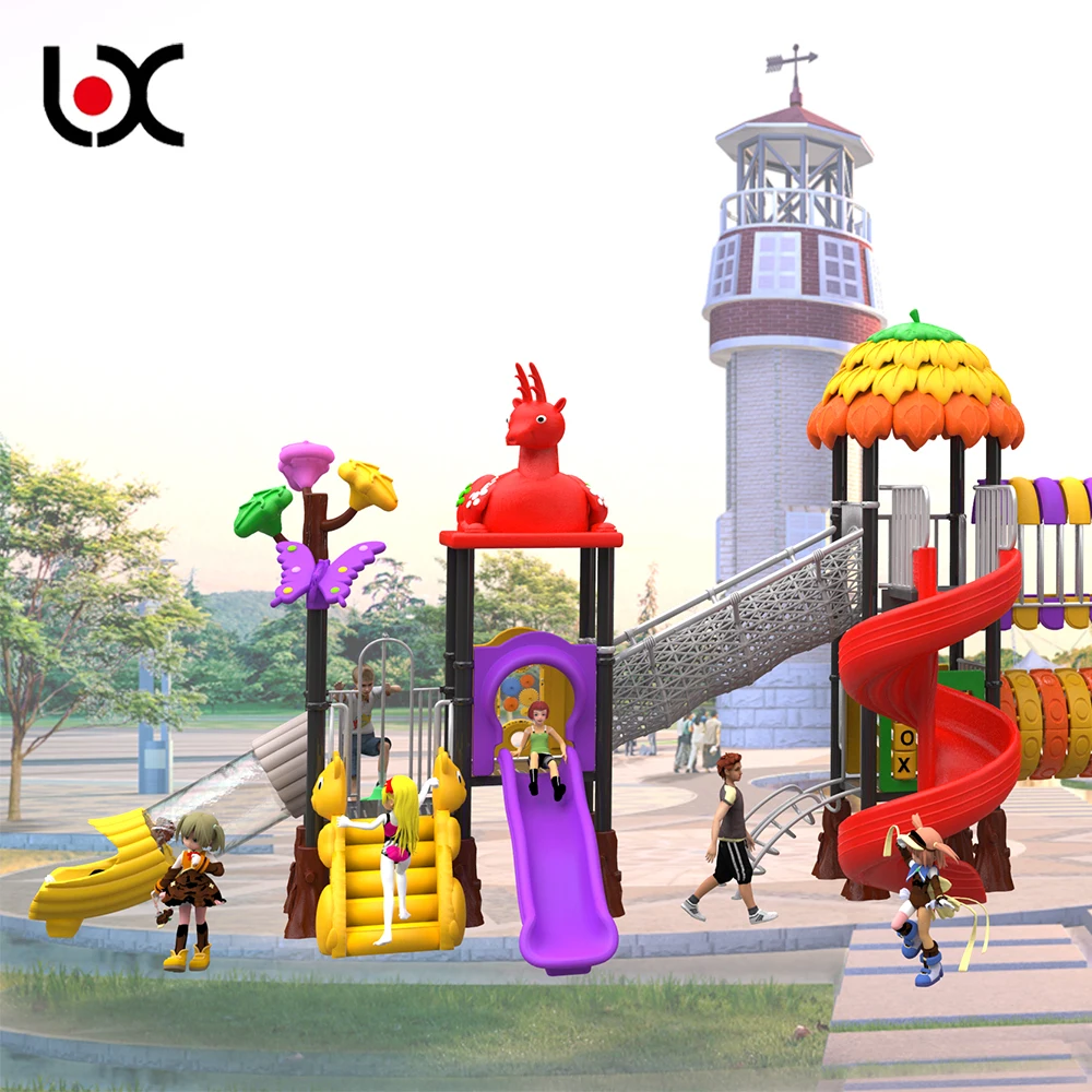 Outdoor amusement equipment Preschool school community plastic large outdoor slide