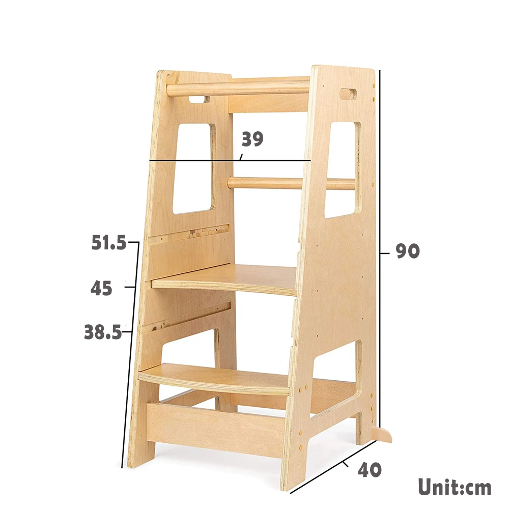 Montessori Furniture Kitchen Helper Learning Tower Kids Step Stool Toddler Child Wooden Learning Tower